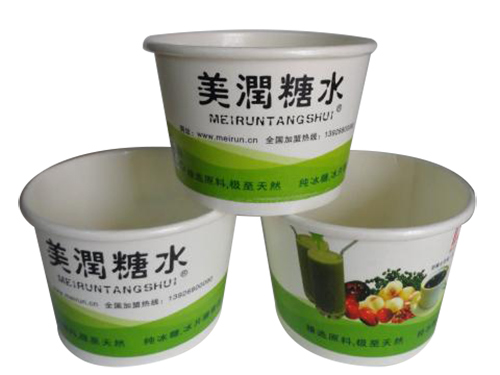 甜品连锁店冷饮纸碗